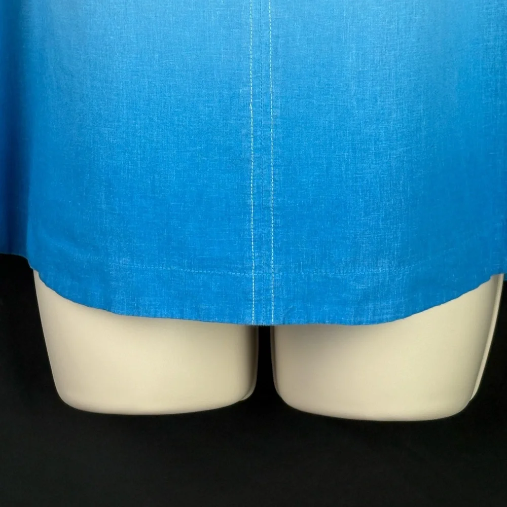 Time and Tru Ombre Blue Tank Top